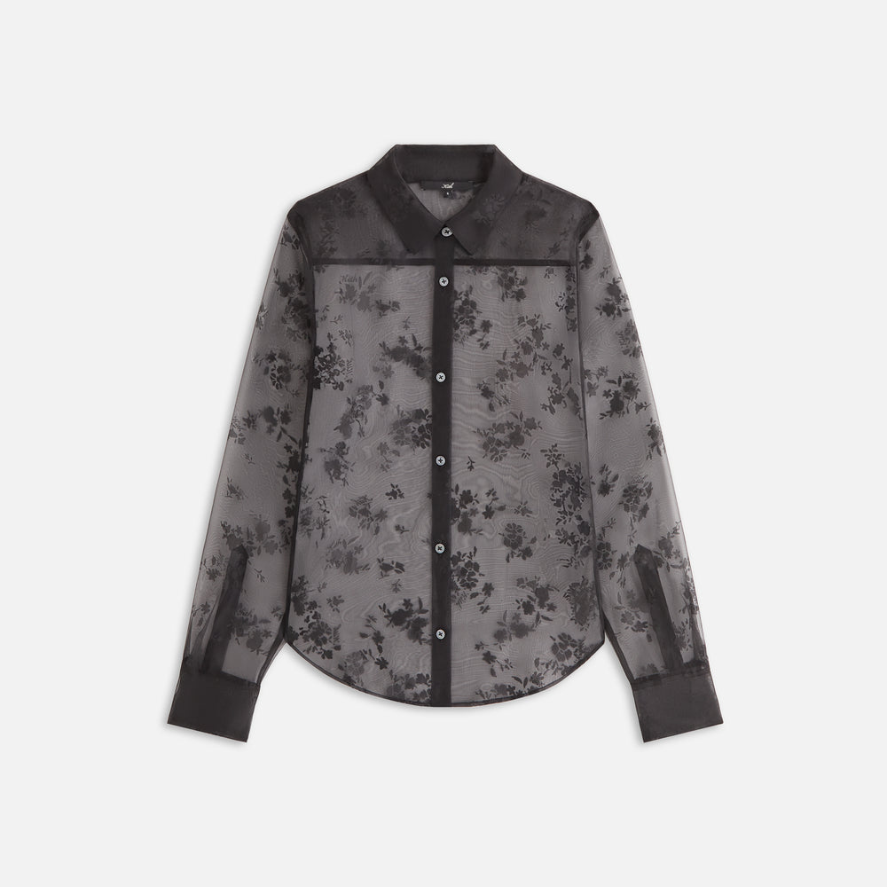 

Рубашка Kith Women Shia Floral Shirt, черный