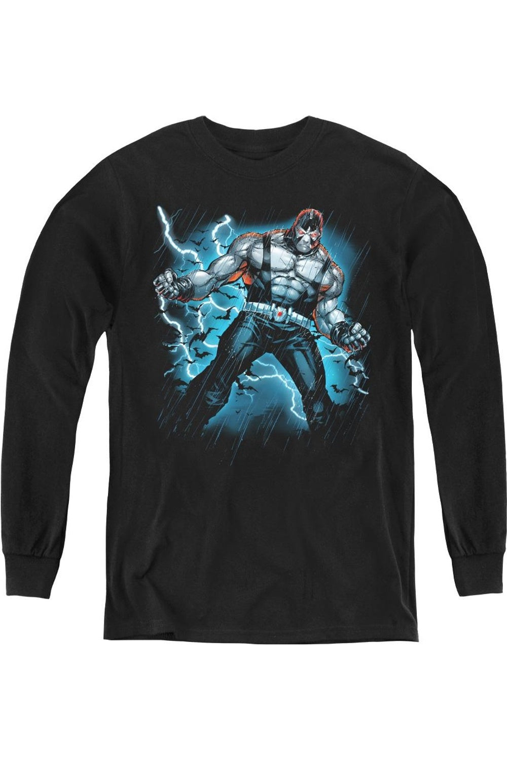 

Футболка с длинным рукавом Batman Stormy Bane для детей Gildan, черный