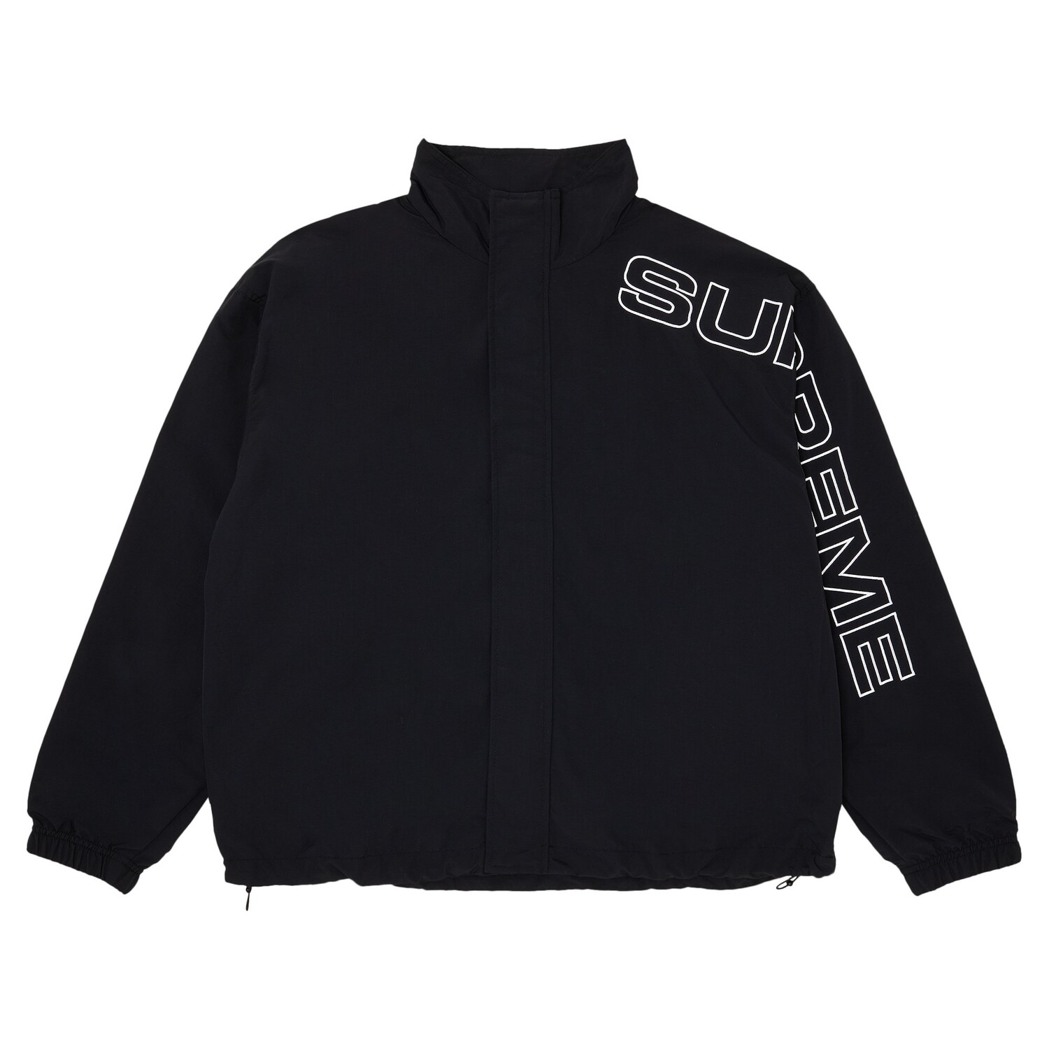 

Спортивная куртка с вышивкой Supreme Spellout, цвет Черный