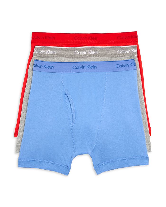 

Хлопковые боксеры, 3 шт. Calvin Klein, мультиколор