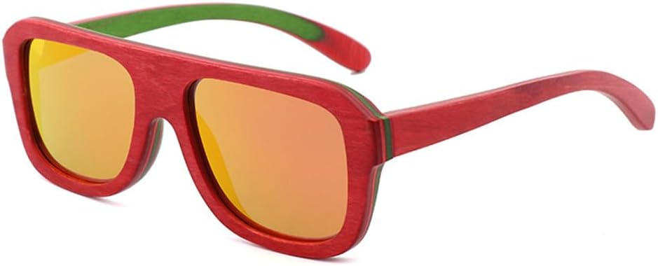 

Винтажные солнцезащитные очки из натурального дерева для скейтборда, в настоящей оправе, поляризованные, с защитой от УФ-излучения UV400, модные для мужчин за рулем автомобиля UJNHGQ, Rose Gold