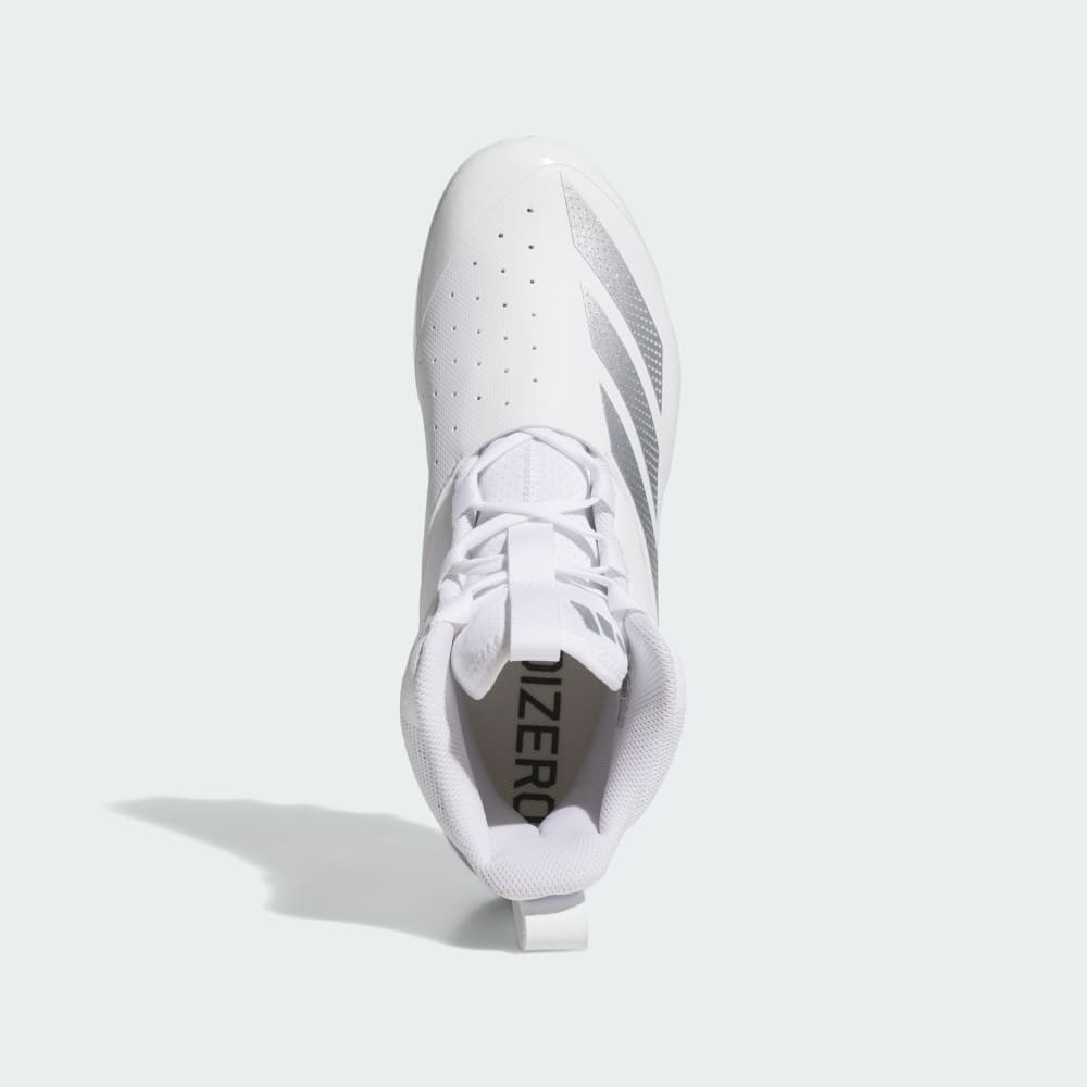 Бутсы Adidas Adizero Chaos Football Linemen Cleats, цвет Cloud White/Silver Metallic/Cloud White — фото 2