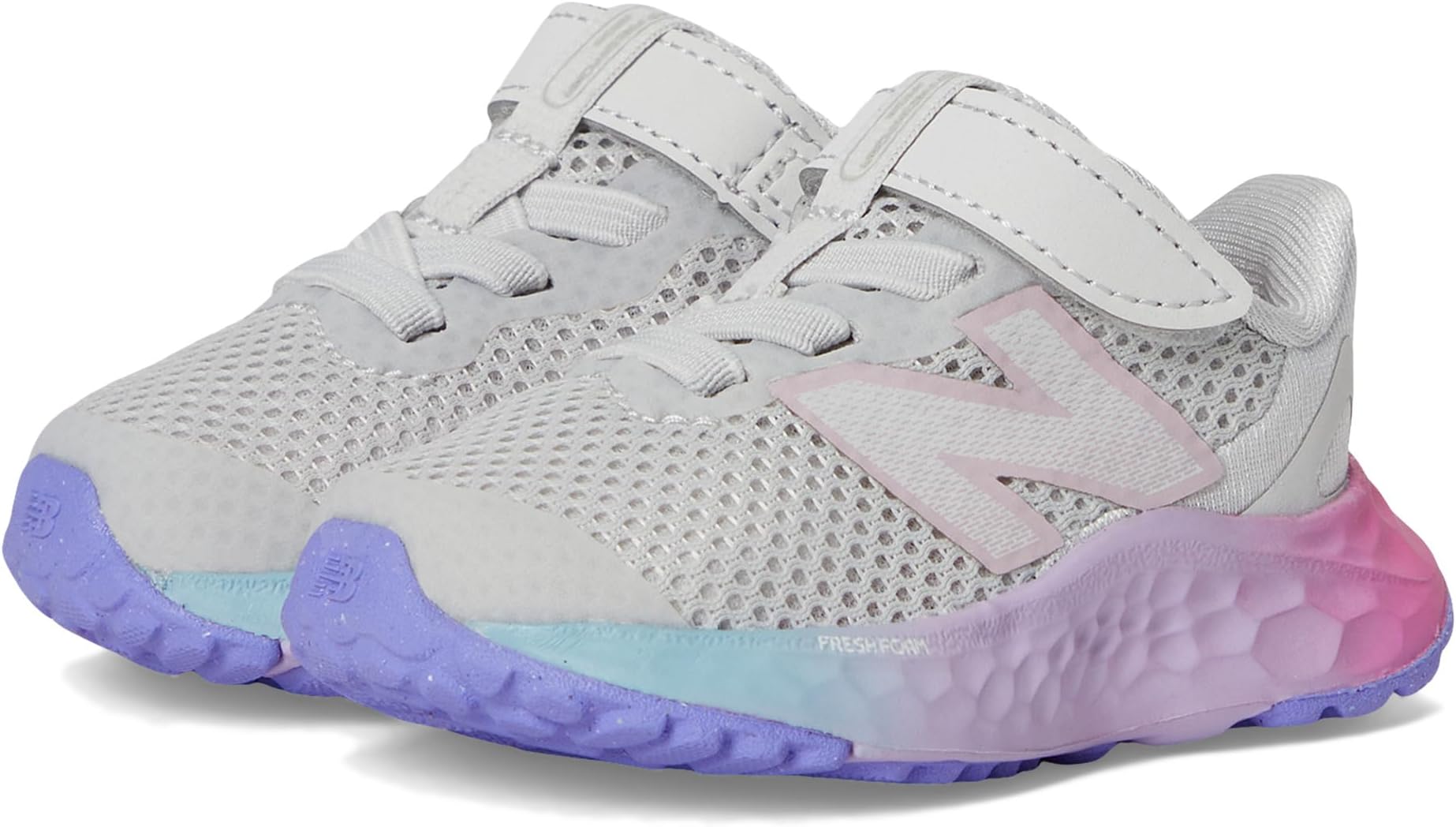 

Кроссовки New Balance Kids Fresh Foam Arishi v4 Bungee, цвет Grey Matter/Mid Century Pink/Lilac Glow