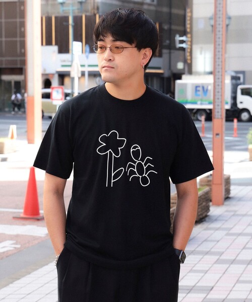 

TOKYO CULTUART by BEAMS Футболка с принтом, хлопок, бренд BEAMS, цвет черный