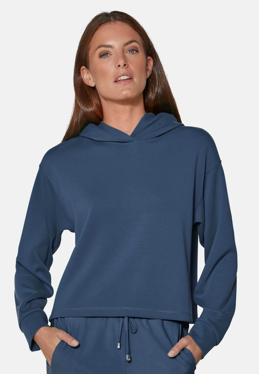 

Толстовка KAPUZEN- IN LÄSSIGER BOXY-FORM - Hoodie MADELEINE, темно-синий