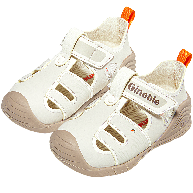 Обувь для малышей Fabric Abrasion Resistant Breathable Low top GINOBLE, peach розовый — фото 4