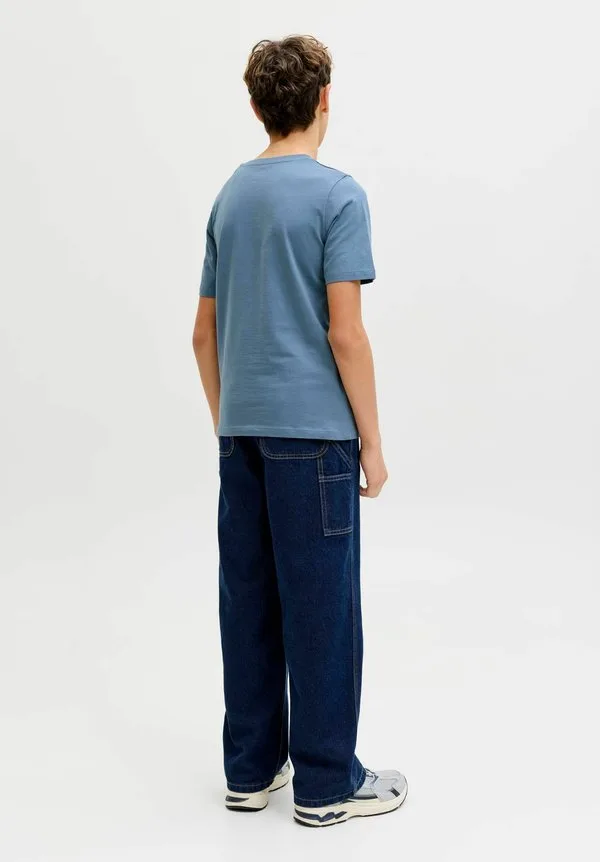 Детская футболка с принтом Jack & Jones Junior, Blue Mirage — фото 3