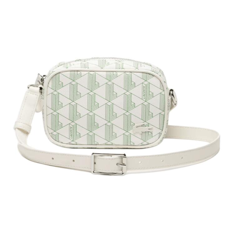 

LACOSTE Женская зеленая сумка через плечо из полиуретанового хлопкового брезента, Green