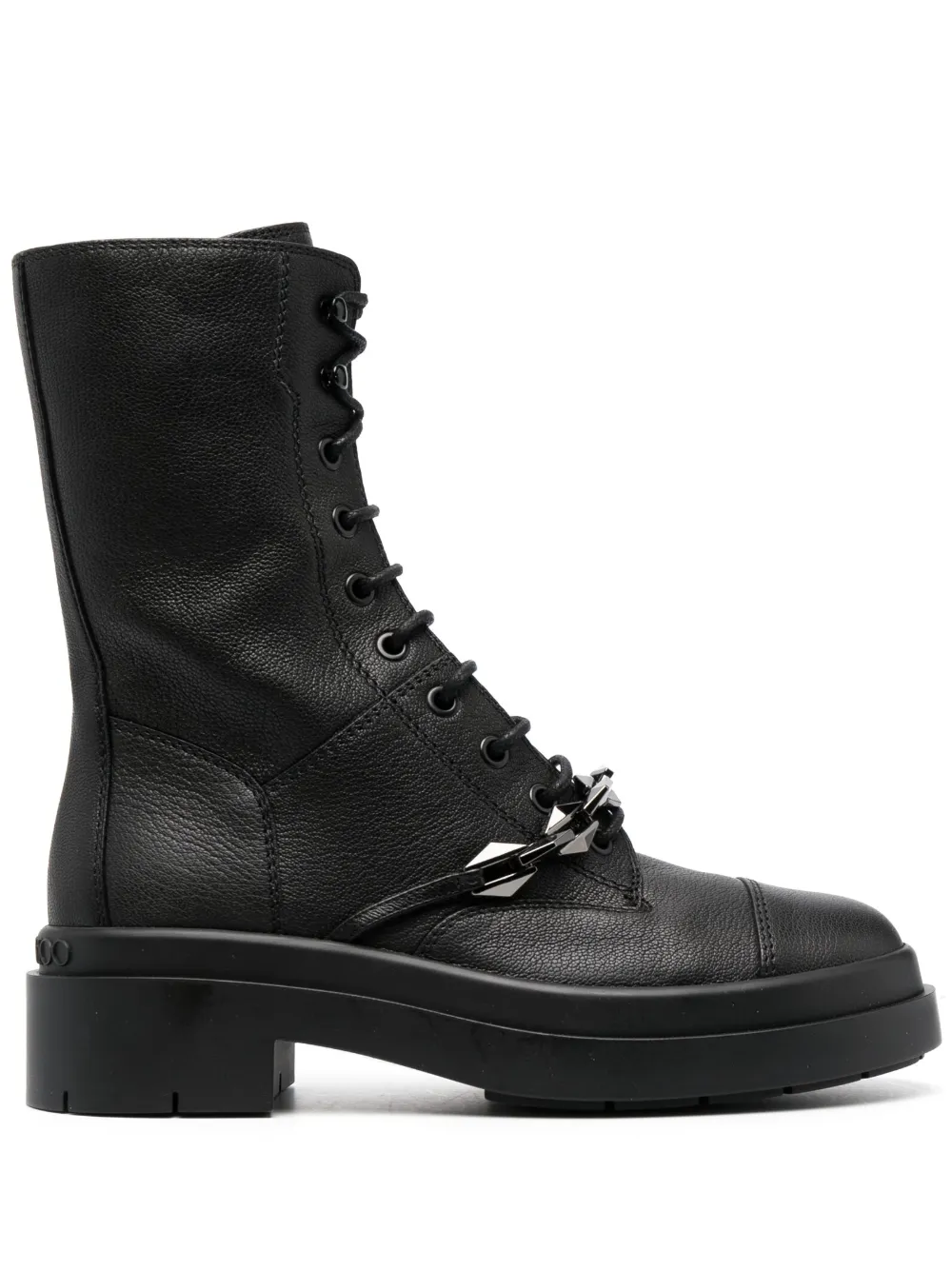 Ботинки Nari из зернистой кожи JIMMY CHOO, черный