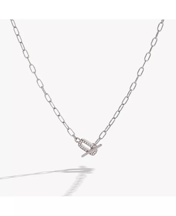 

Ожерелье с застежкой-молнией Pave Alex And Ani, silver