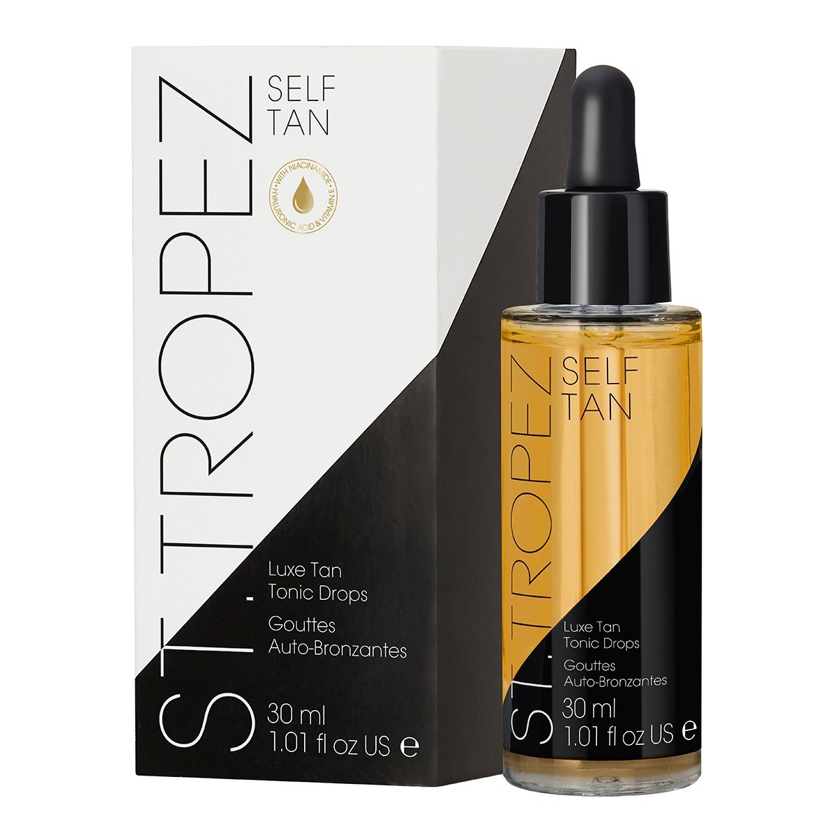 Средство для загара self tan luxe tan tonic glow drops Sttropez, объем 30 мл — фото 2