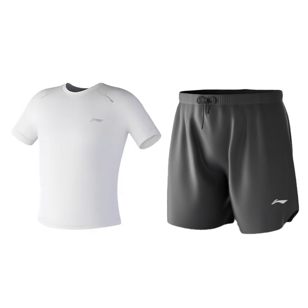 

Мужская футболка для бадминтона дышащая удобная LINING, белый