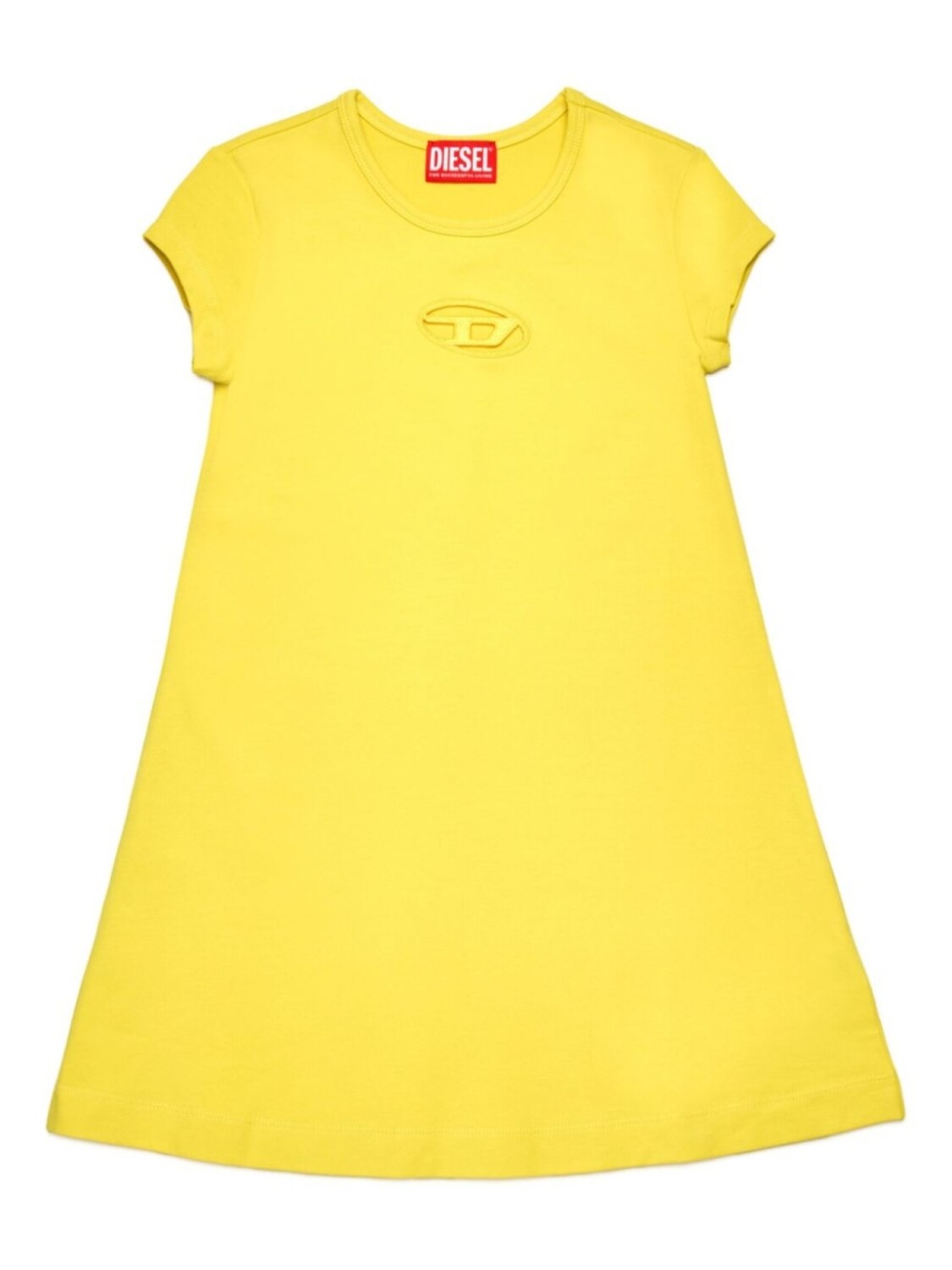 

Платье с логотипом Oval D Diesel Kids, желтый