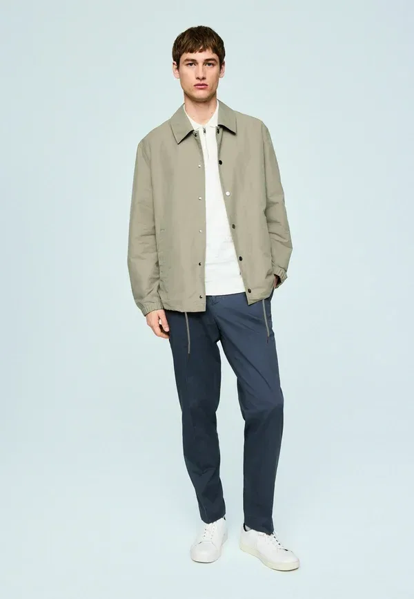 Куртка Next Regular fit coach summer jacket, серая — фото 2