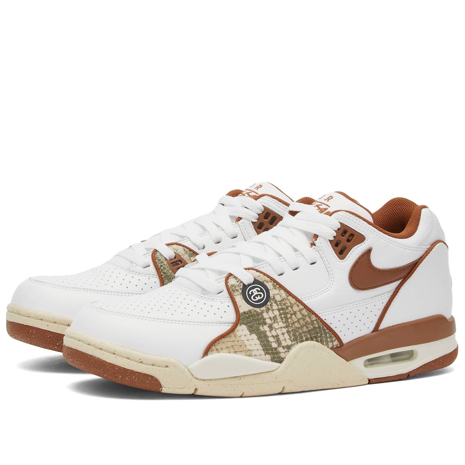 

Кроссовки Nike X Stussy Air Flight '89 Low Sp, цвет White, Pecan & Fossil, Серый, Кроссовки Nike X Stussy Air Flight '89 Low Sp, цвет White, Pecan & Fossil