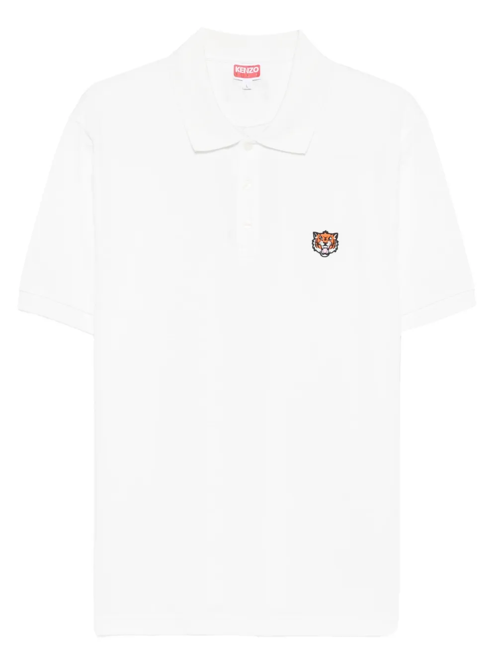 

Рубашка поло с вышивкой KENZO, белый