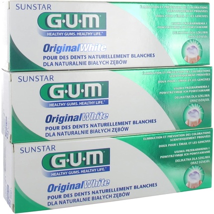 

Оригинальная белая зубная паста 75 мл - Упаковка из 3 шт Gum