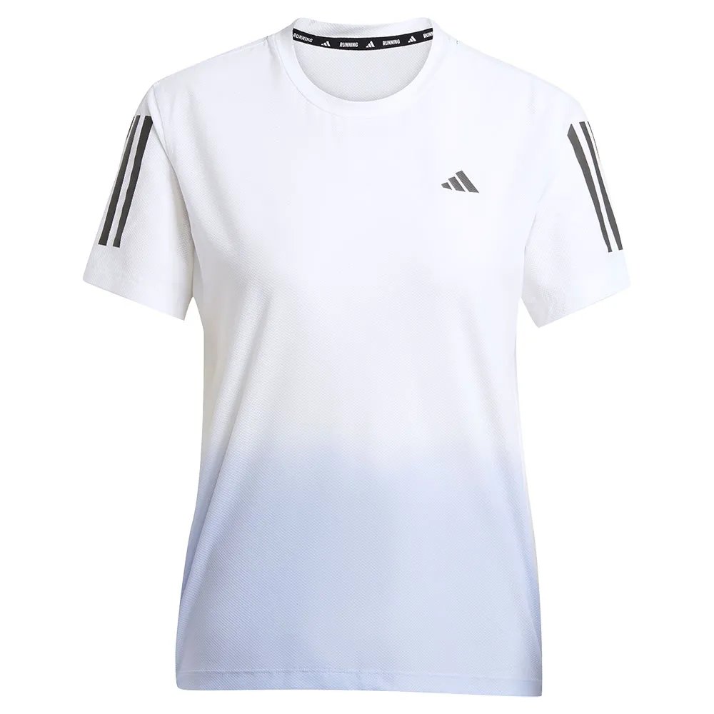 Футболка с коротким рукавом спортивная adidas Own The Run Climacool Colorblock, белый — фото 3