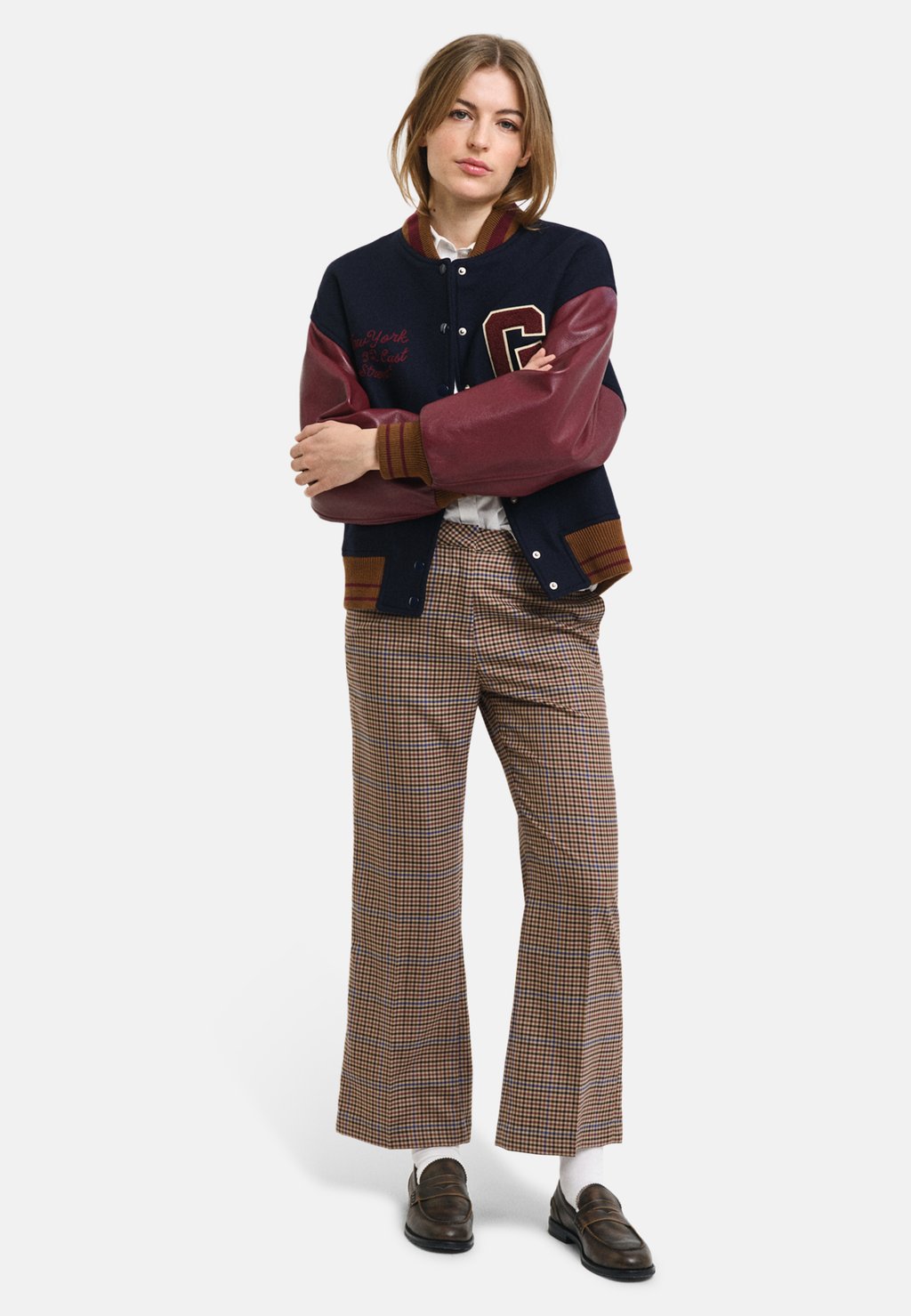 

Брюки CROPPED SLACKS GANT, хаки