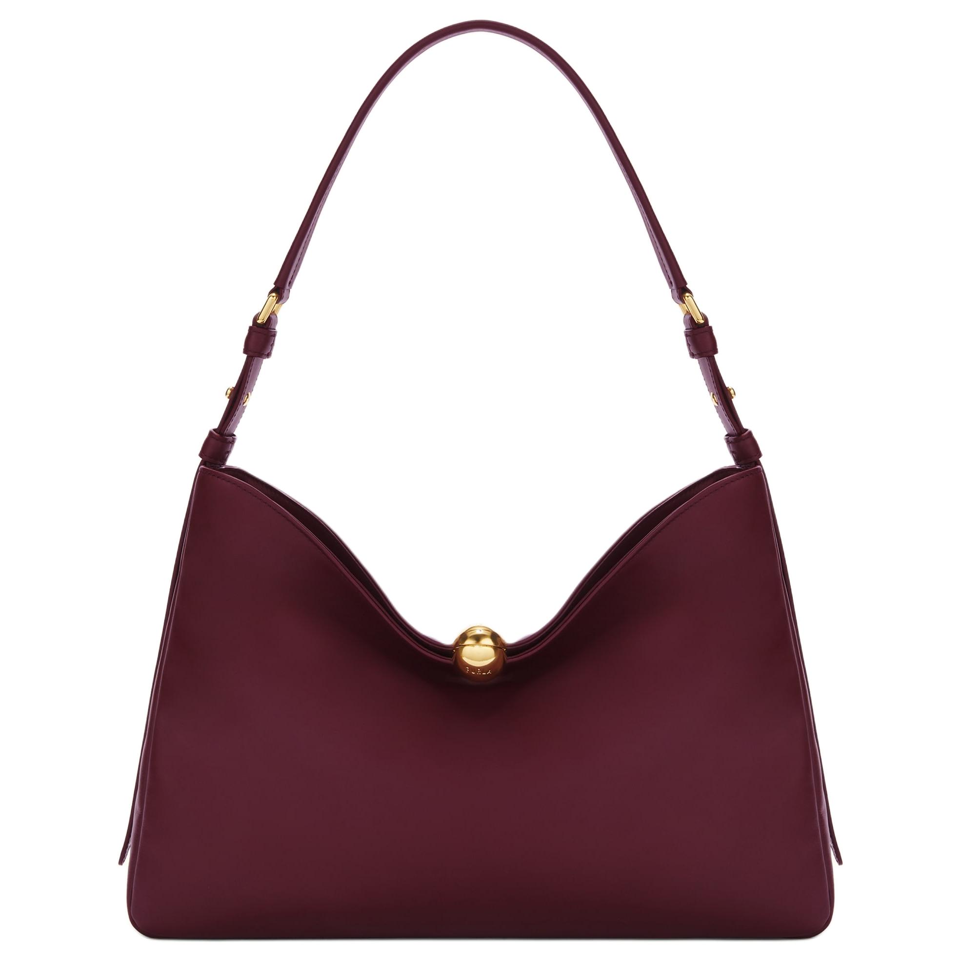 

Furla Женская сумка через плечо из телячьей кожи бордового цвета
