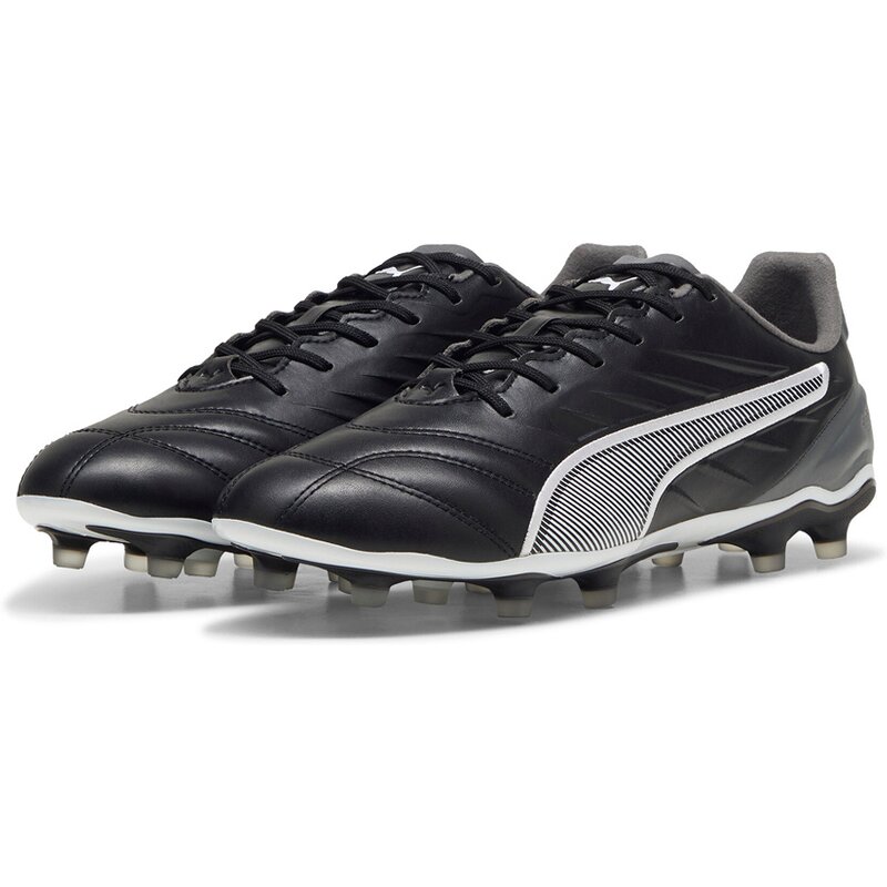 Футбольные бутсы для газона King Pro FG/AG Puma, цвет puma black-puma white-cool dark gray — фото 3