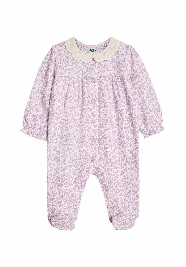 Красивый спальный комбинезон с цветочным принтом, прямого кроя. Jojo Maman Bébé, Lilac