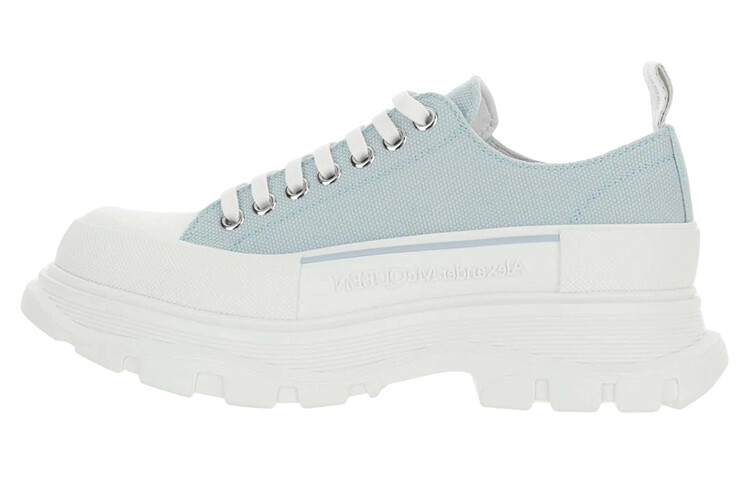 Протектор Alexander McQueen Slick Low на шнуровке Голубой Белый