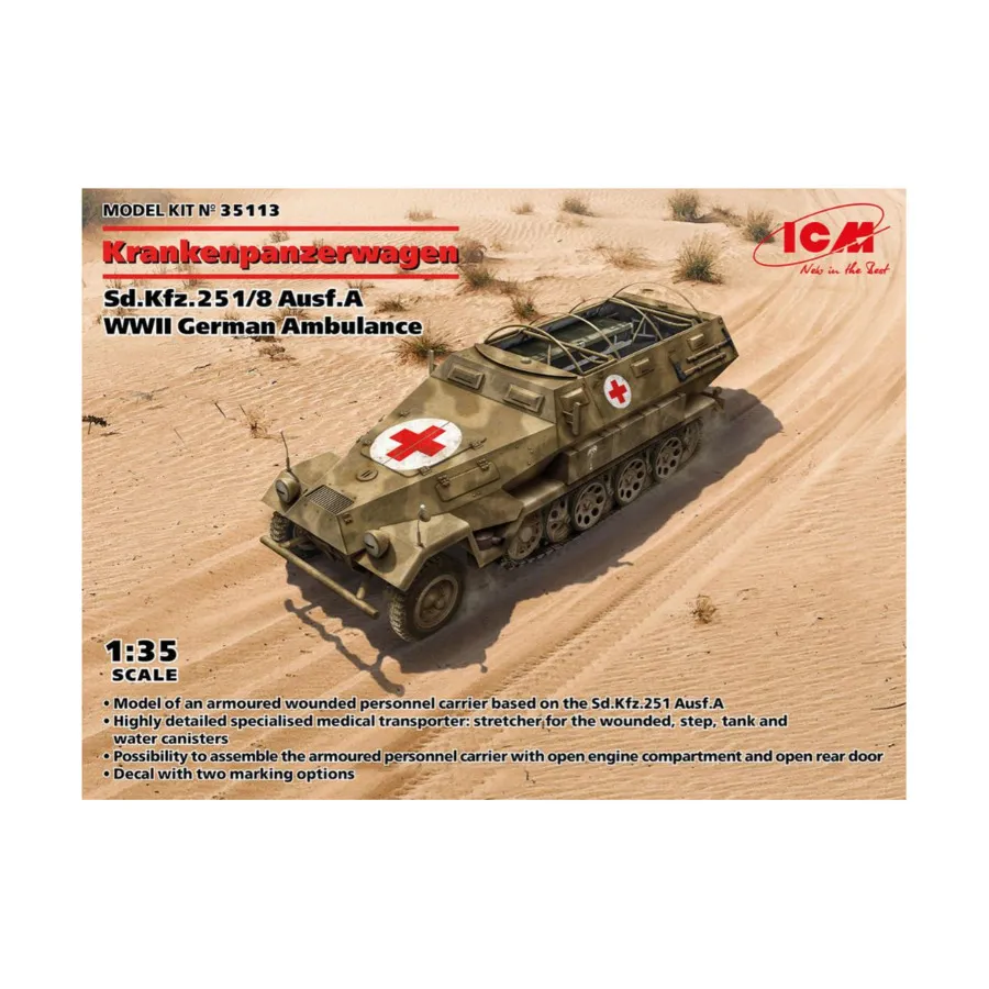 

Кранкенпанцерваген, Military Models 1/35 Scale (ICM)