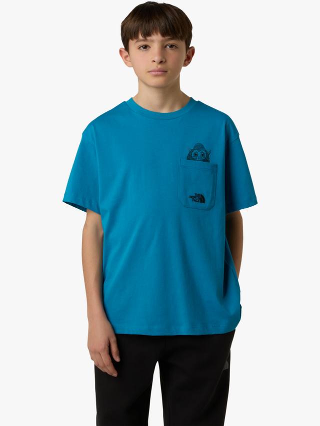 

Хлопковая футболка с коротким рукавом The North Face, Dusk Blue