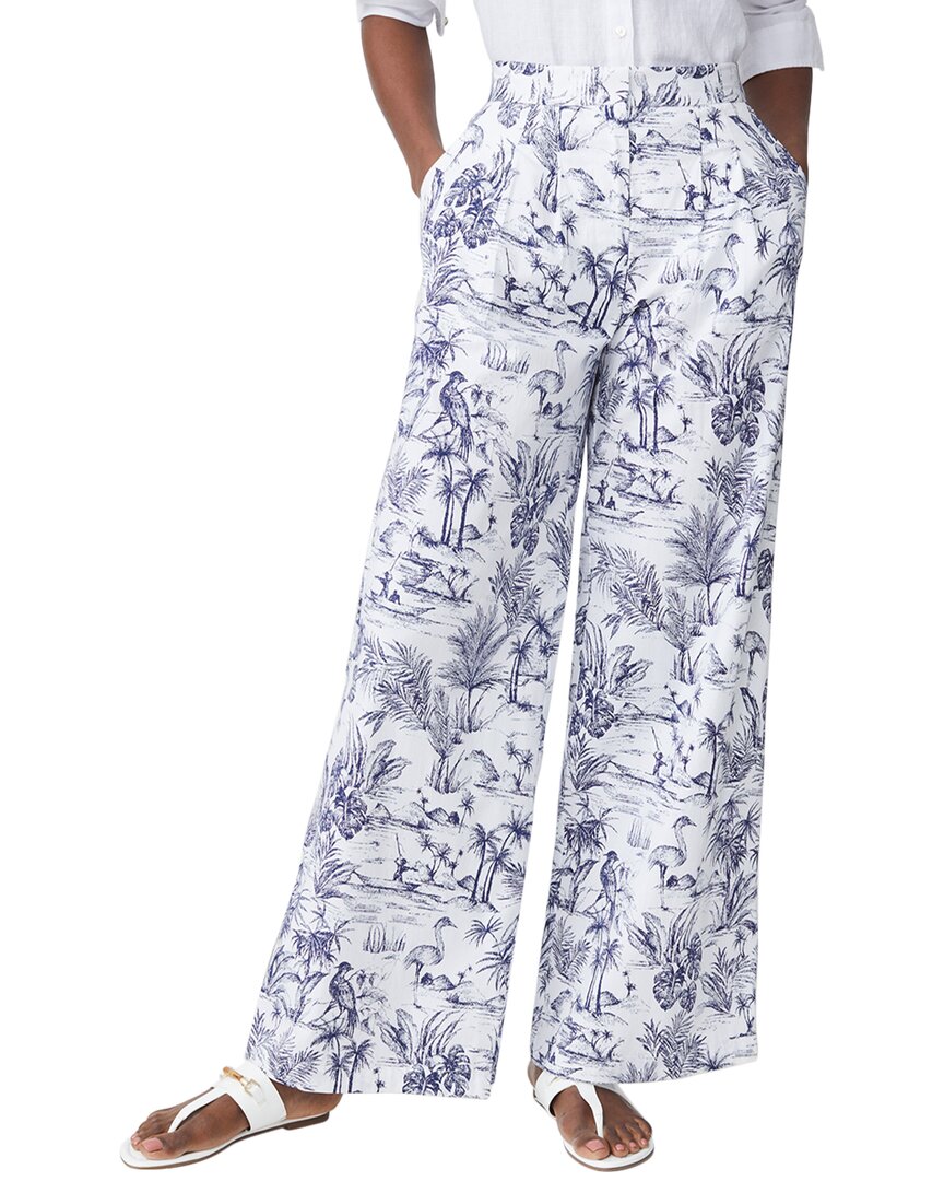 

Брюки женские J.McLaughlin, белый/темно-синий