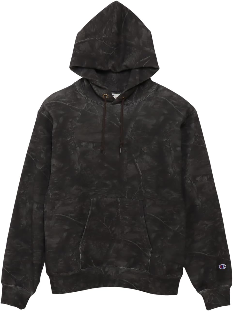 

Мужская повседневная толстовка Champion с длинным рукавом, из французской махровой ткани CVC, с вышивкой в одну точку, модель C3-D105, черный