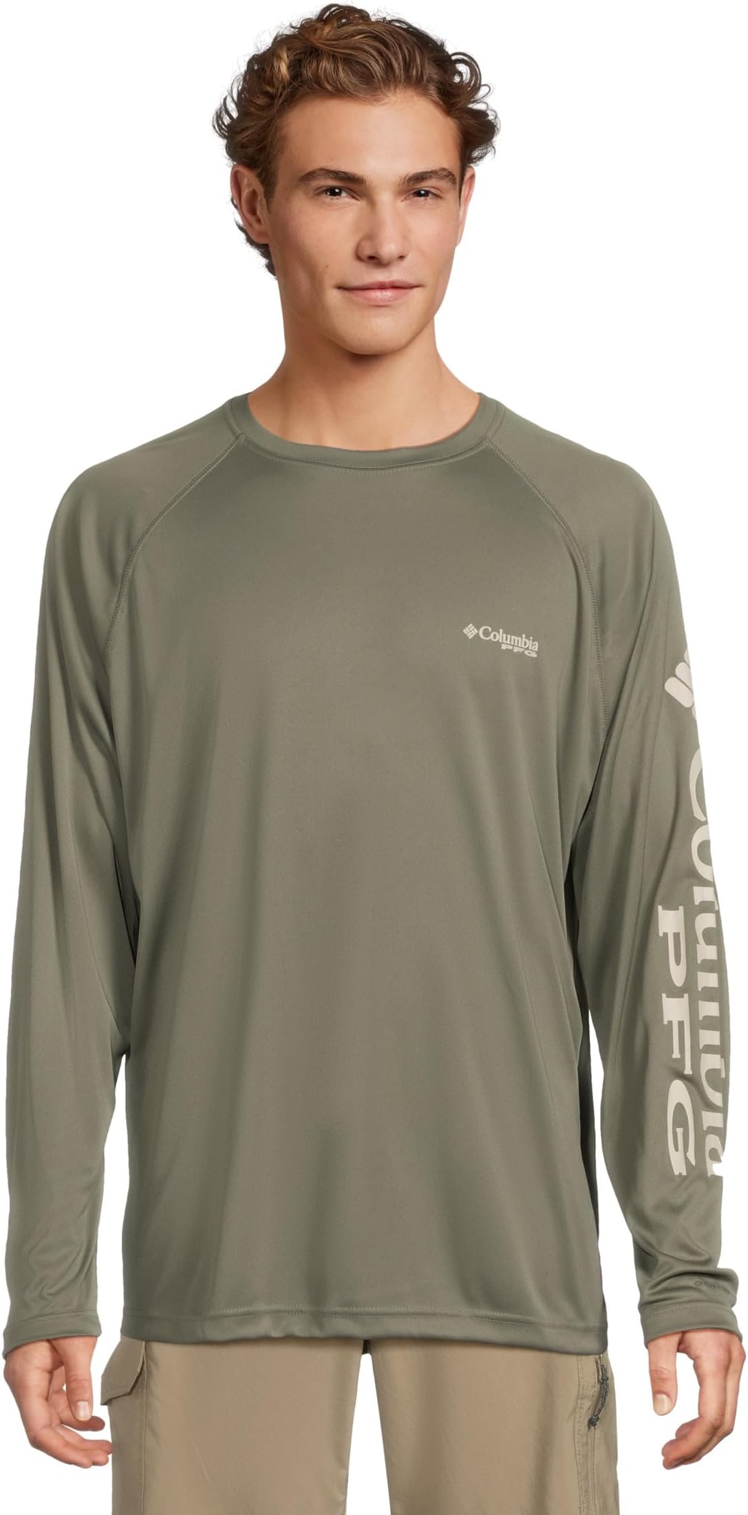 

Рубашка Columbia Terminal Tackle L/S Shirt, цвет Cypress/Dark Stone Logo