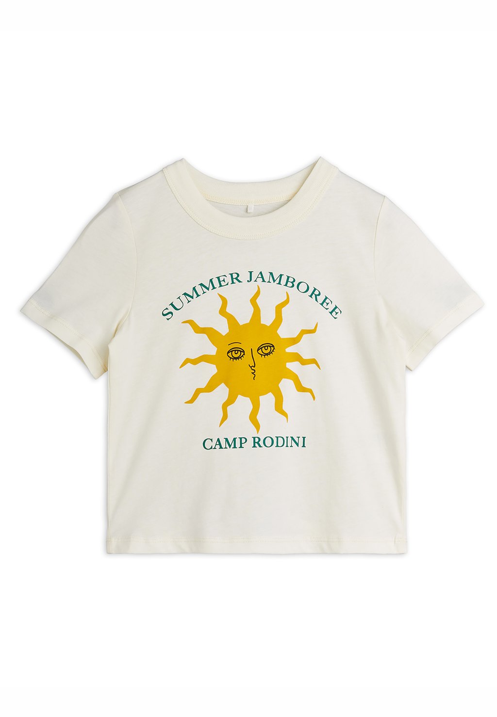 

Футболка с принтом SUN TEE UNISEX Mini Rodini, слоновая кость