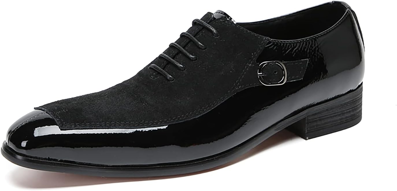 

Мужские оксфорды Santimon из замши с крылатым носком, формальные туфли дерби, модные деловые и повседневные двухцветные удобные туфли, подходящие для прома, свадьбы и смокинга, initial