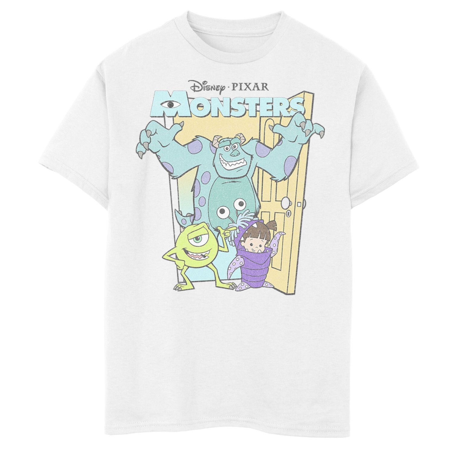 

Футболка с изображением плаката группы «Майк Салли Бу» Disney/Pixar Monsters Inc. для мальчиков 8–20 лет Disney / Pixar