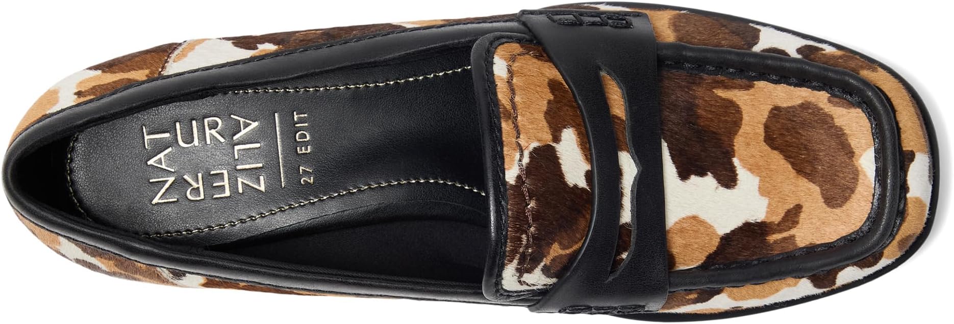 Лоферы Naturalizer Women's 27 Edit Haven, Brown Cow Print Calf Hair — фото 2