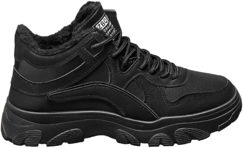 

Мужские зимние высокие кроссовки. Мягкие и теплые, с приятной для кожи внутренней подкладкой. Тонкая текстура, прочные и устойчивые к скольжению Clolinde, черный