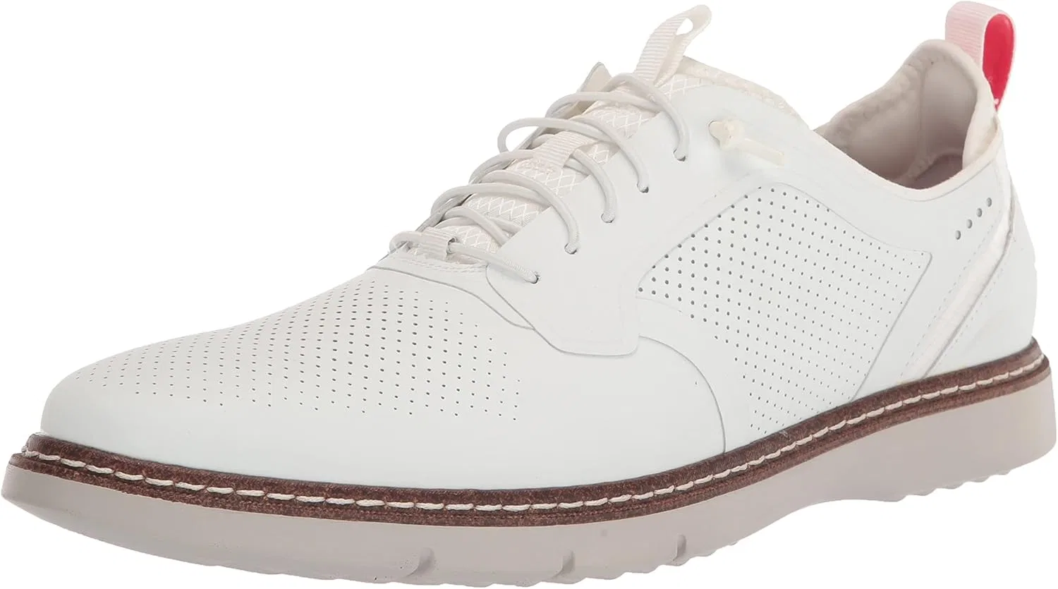 Мужские оксфордские туфли на шнуровке Stacy Adams Oxford sync, White Opulent Garden