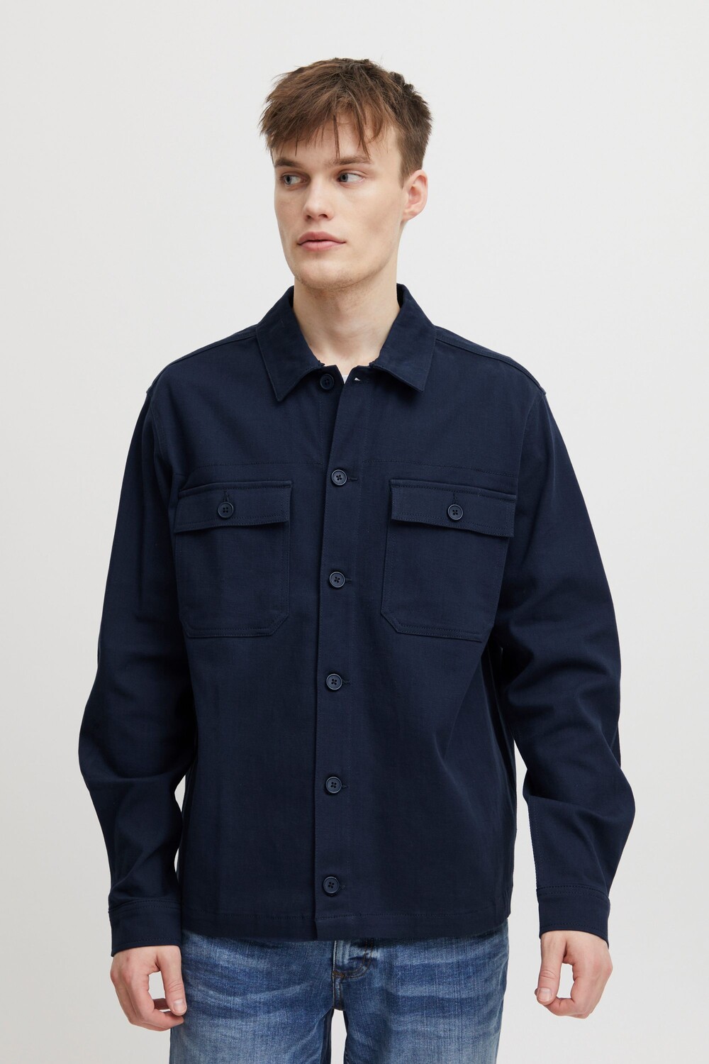 

Куртка BLEND Hemdjacke BHOvershirt 20715454, синий