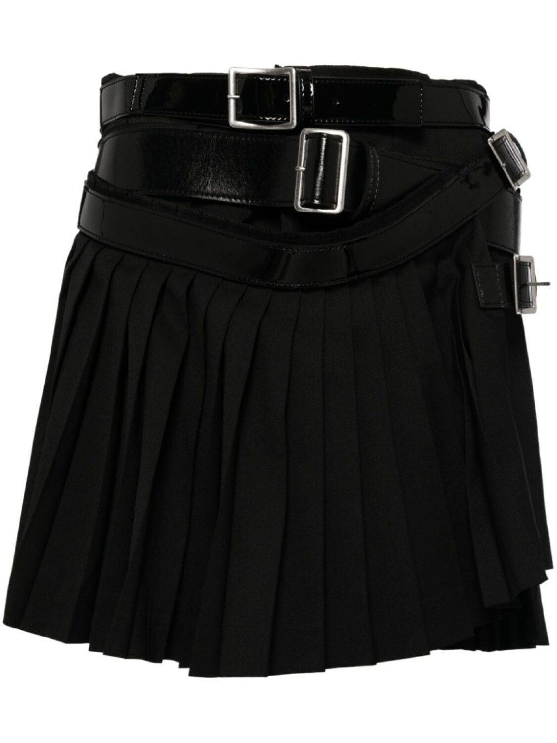 

Junya Watanabe мини-юбка с поясом, черный