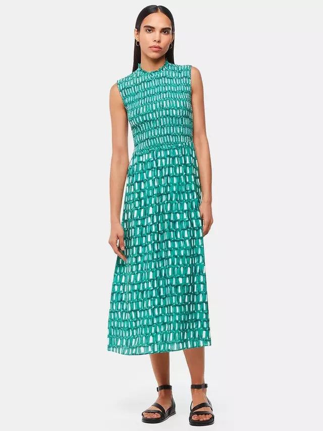 

Платье Whistles Petite Smudge Heidi Midi, цвет green/multi