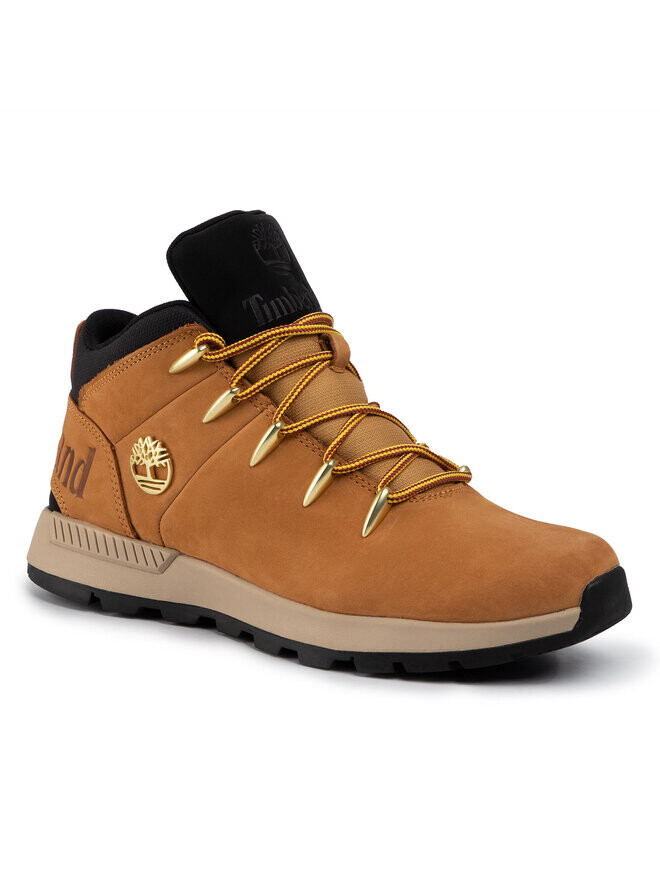 Мужские ботинки Timberland с металлическим логотипом, коричневый — фото 2