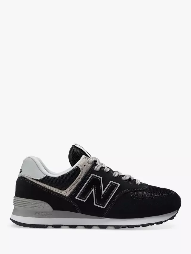 574 Замшевые кроссовки New Balance, Black