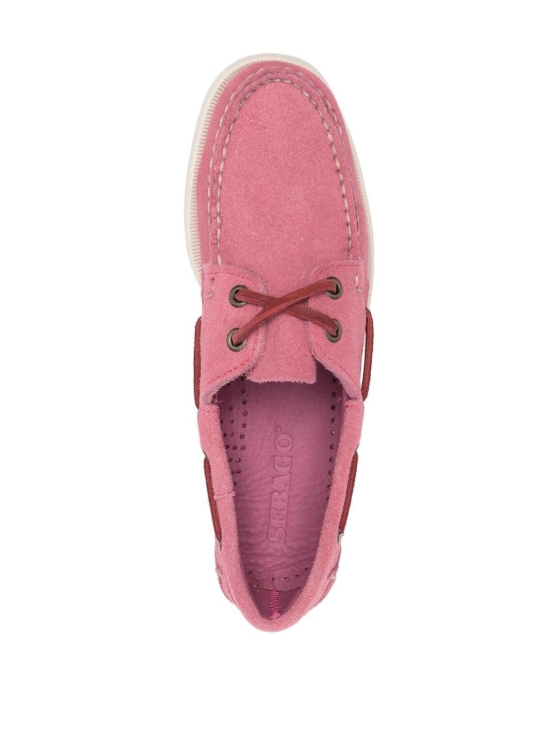 Sebago топсайдеры на контрастной подошве, розовый — фото 4