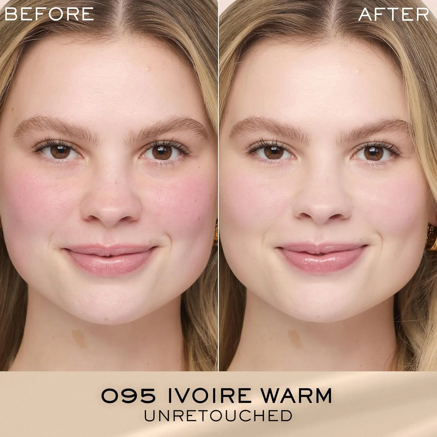 Тональный крем Lancôme Renergie Lift Makeup Foundation - легкая и увлажняющая формула, среднее-плотное покрытие, SPF 27, антивозрастной, лифтинг- и укрепляющий эффект, стойкость до 12 часов., 095 Ivoire W: fairest skin tones with warm yellow und... — фото 2