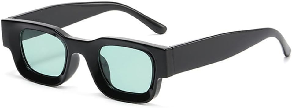 

Популярные модные маленькие квадратные солнцезащитные очки для женщин в стиле ретро с защитой от УФ-излучения UV400 для мужчин. Модные солнцезащитные очки LJTJTAV, Black Green