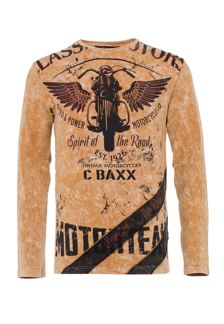 

Рубашка CIPO & BAXX, цвет Umbra/Light brown
