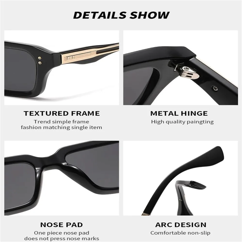 

Ретро солнцезащитные очки для женщин, градиентные линзы UV400, модные прозрачные линзы, мужские очки в тренде, оправа с заклепками KTUCN, C2black Silver Gray