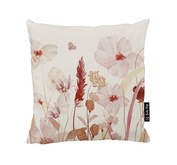 

Наволочка Butter Kings Pink Meadow, 1x50x50 см, многоцветный