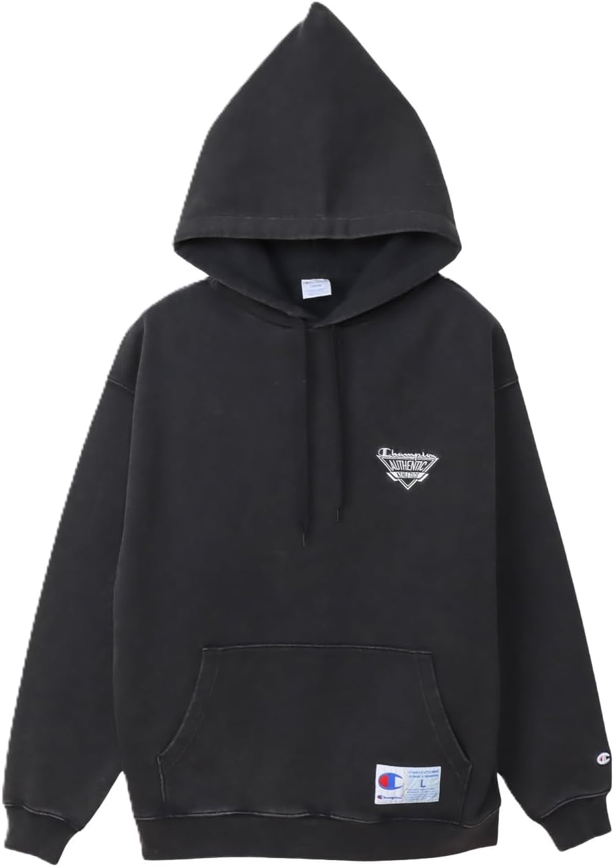 

Мужская толстовка Champion с длинными рукавами, из французского махрового трикотажа, свободного кроя, из хлопка, с вышитым логотипом США, в стиле Action Style C3-C107, черный